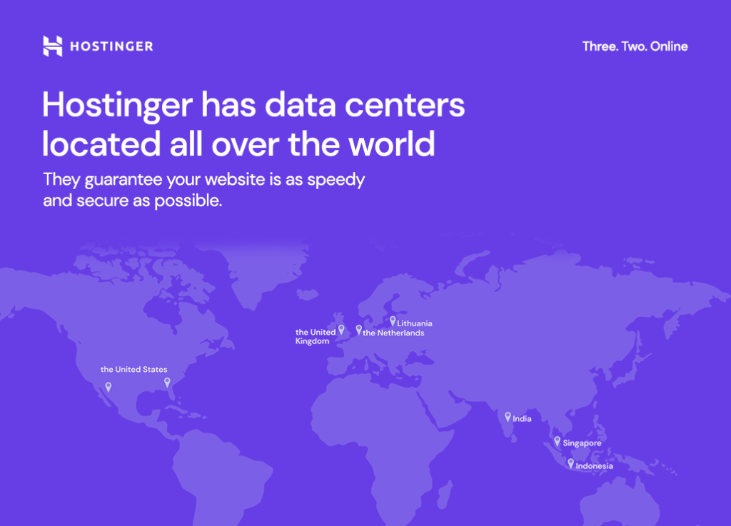 Hostinger data centers locations server locations